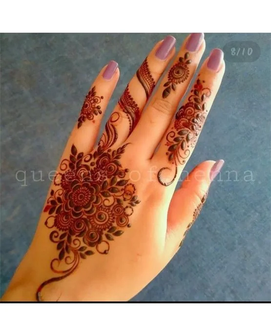 Fingers mehndi designs